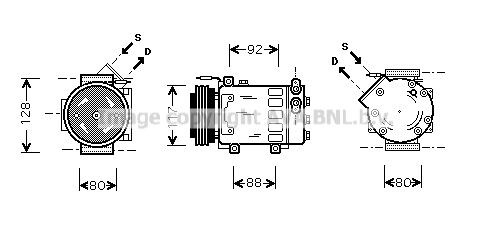 AVA QUALITY COOLING Kompresors, Gaisa kond. sistēma RTK285